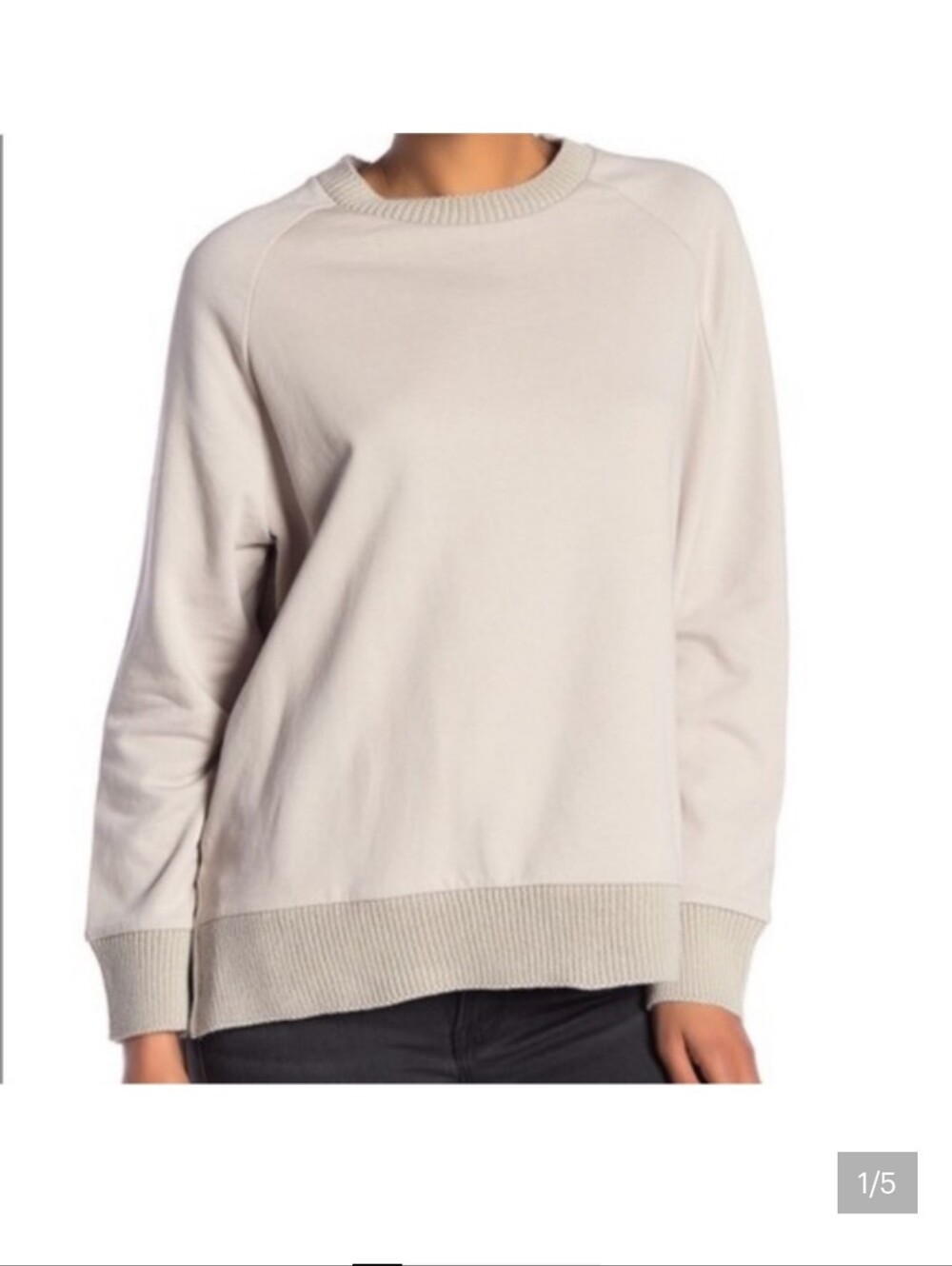 All Saints Women's Crewneck Pullover Sweater - Cream S